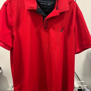Nautica Men's Vibrant Red Polo Shirt